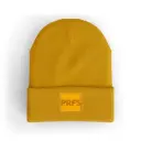 Knit Beanie With Patch-6007A